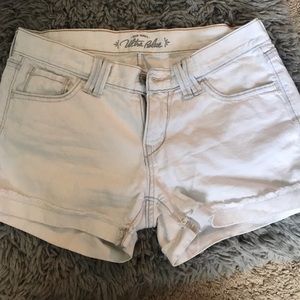 White Jean Shorts